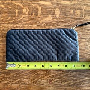 Gray Velveteen Zippered Case